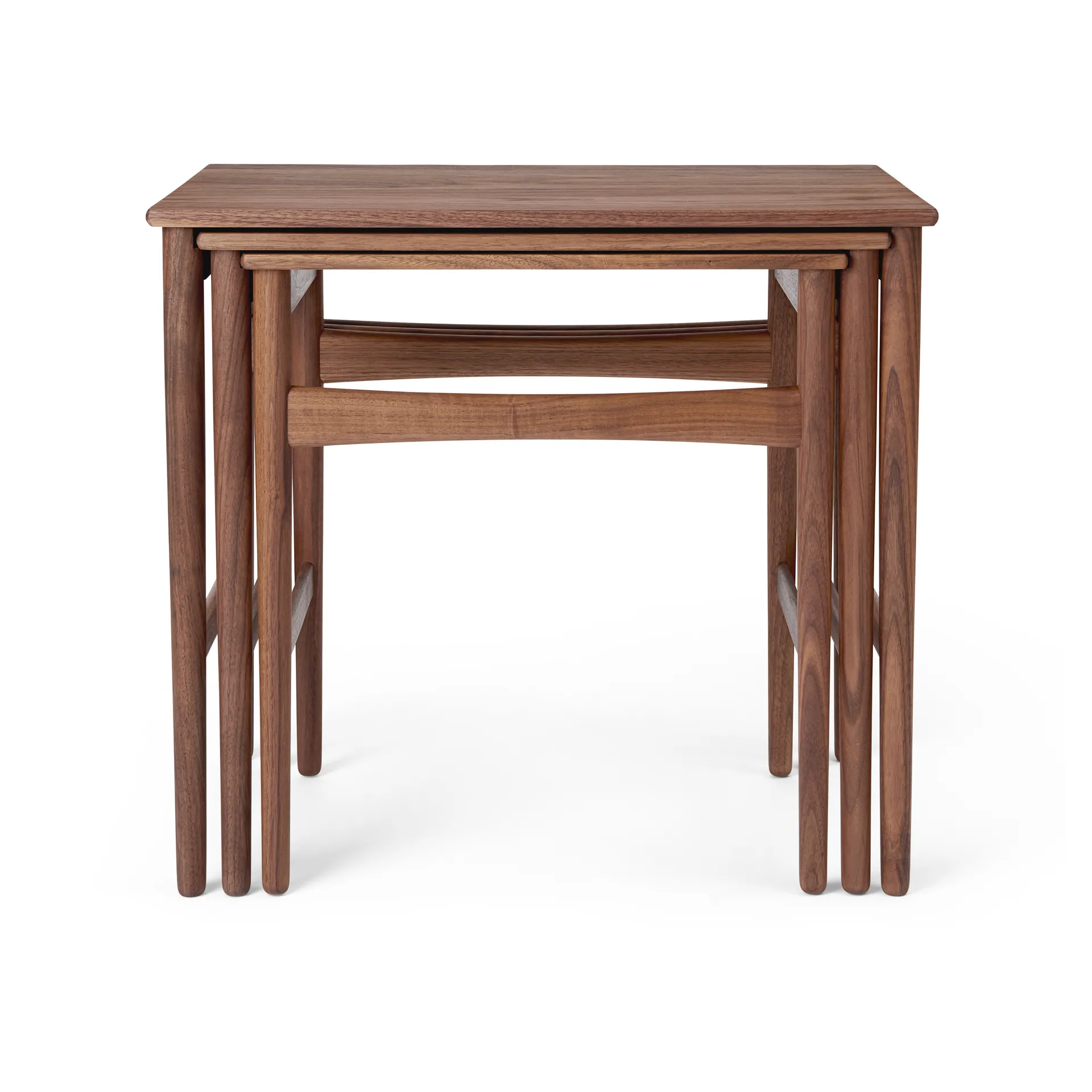 CH004 nesting tables satsbord, Oljad valnöt -> Oljet valnøtt Carl Hansen & Søn