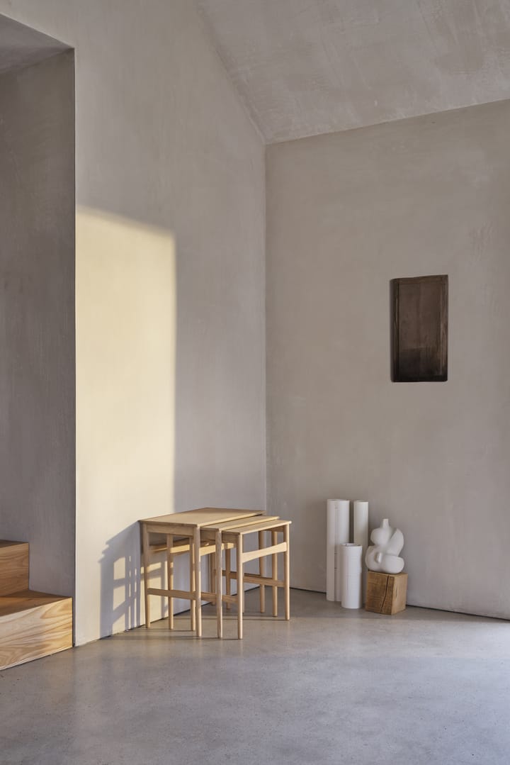 CH004 nesting tables satsbord, Såpet eik Carl Hansen & Søn
