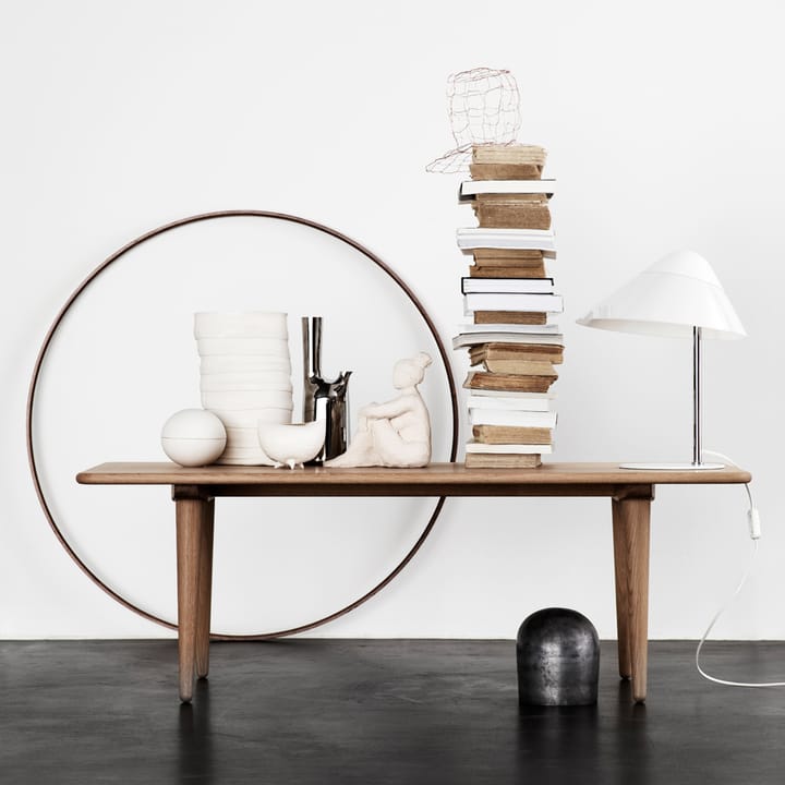 CH011 sofabord, Hvitoljet eik h 44 cm Carl Hansen & Søn