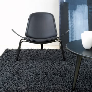 CH07 lenestol - Fiord 151 stoff-svartlakkert bøk - Carl Hansen & Søn
