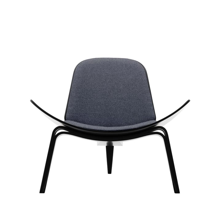 CH07 lenestol - Fiord 171 stoff-svartlakkert bøk - Carl Hansen & Søn