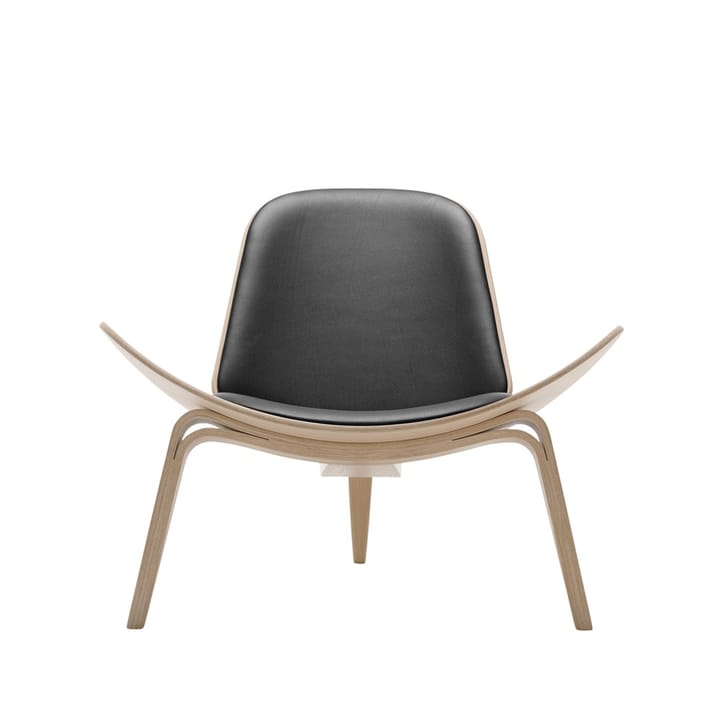 CH07 lenestol - Thor 301 lær-hvitoljet eik - Carl Hansen & Søn