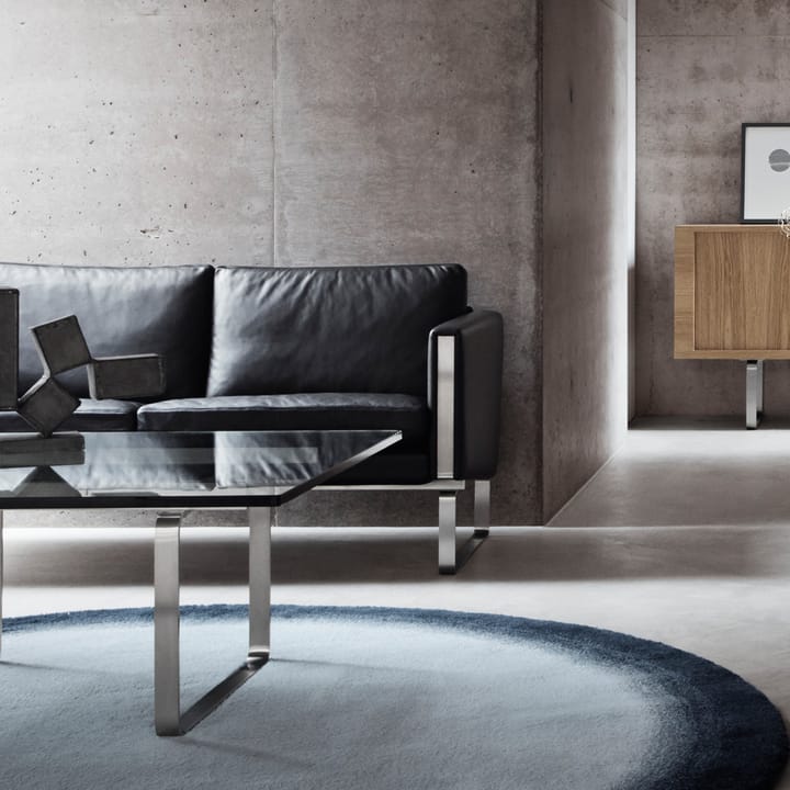 CH102 sofa 2-seter, Loke 7150 lær-rostfritt stål Carl Hansen & Søn