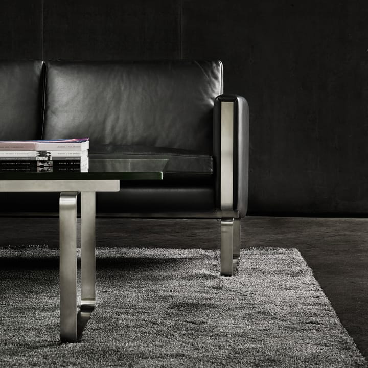 CH103 sofa 3-seter, Loke 7150 lær-rostfritt stål Carl Hansen & Søn