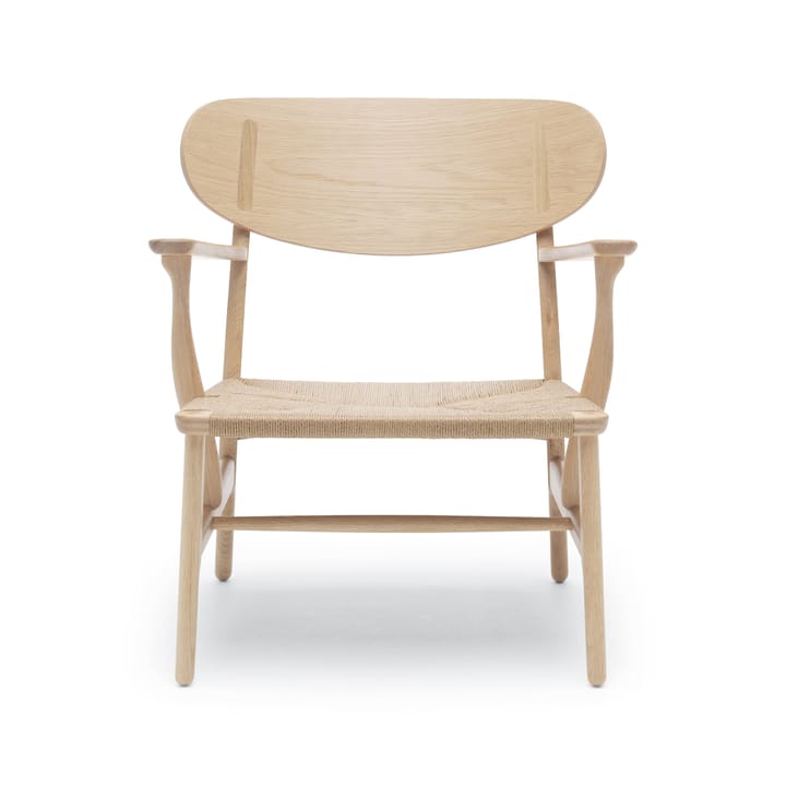 CH22 lenestol - Hvitskuret eik-naturflettet - Carl Hansen & Søn
