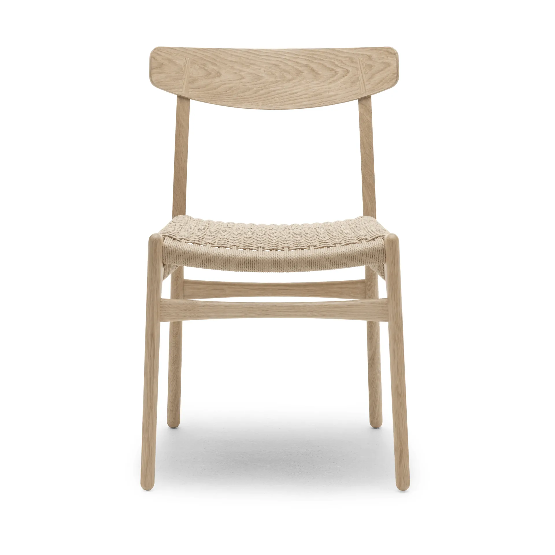 CH23 stol, Hvitskuret eik-naturflettet Carl Hansen & Søn