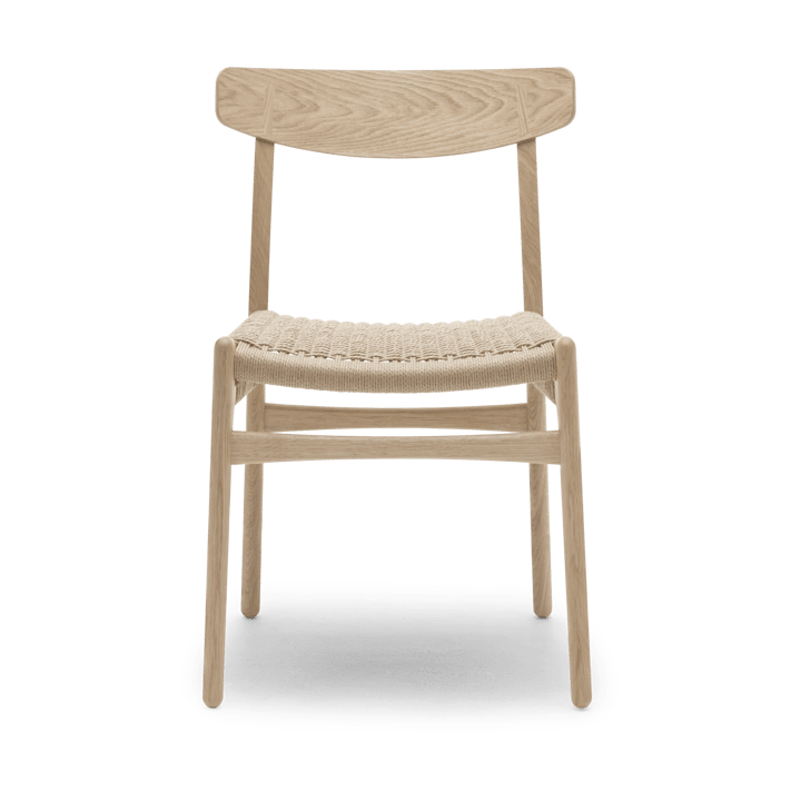 CH23 stol - Hvitskuret eik-naturflettet - Carl Hansen & Søn