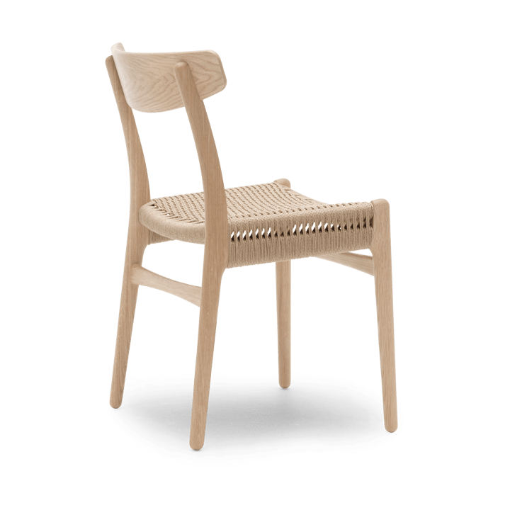 CH23 stol, Hvitskuret eik-naturflettet Carl Hansen & Søn