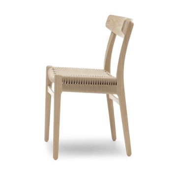 CH23 stol - Hvitskuret eik-naturflettet - Carl Hansen & Søn