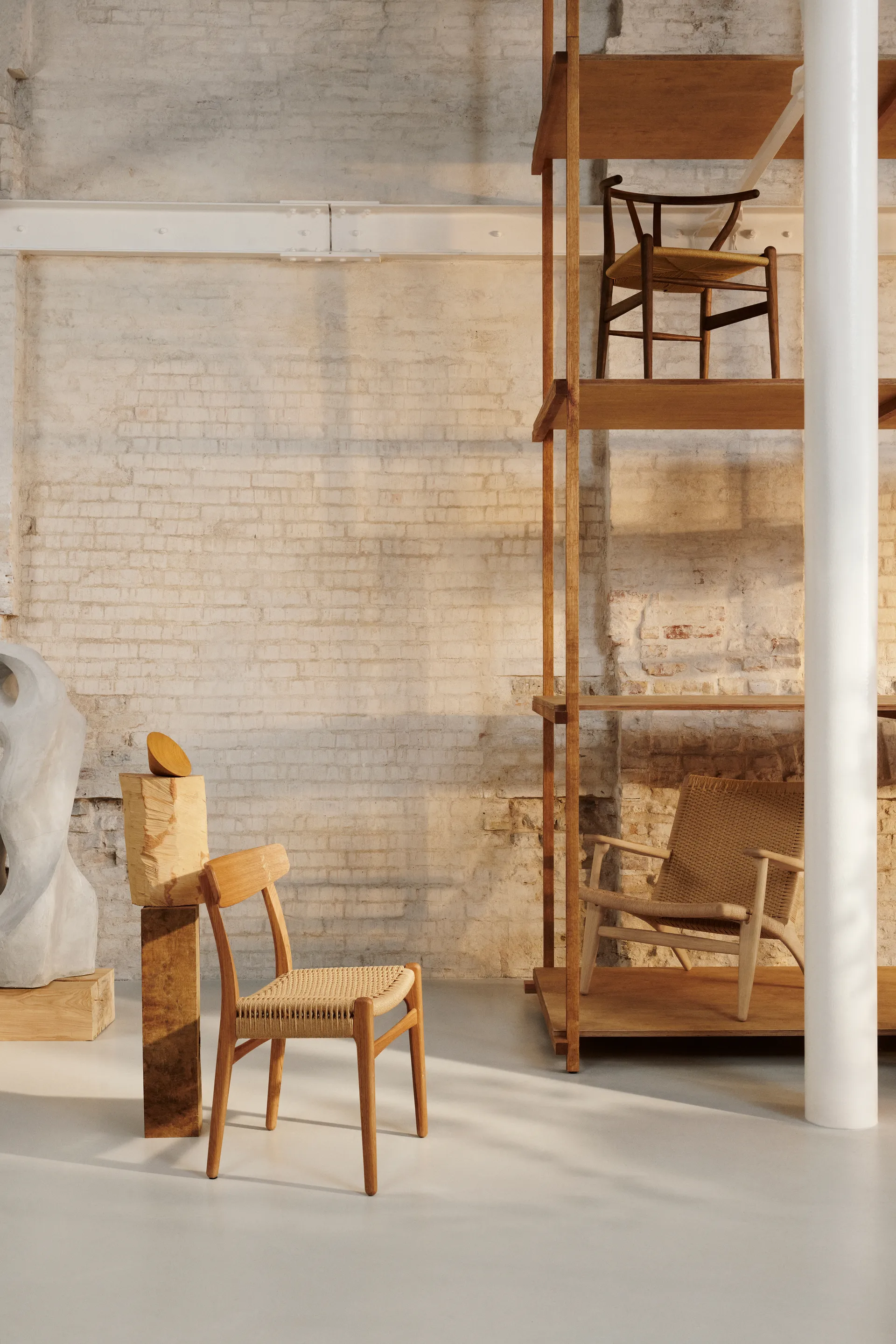 CH23 stol, Oljad ek-naturflettet Carl Hansen & Søn