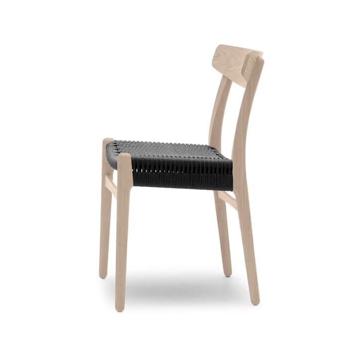 CH23 stol, Såped eik-svart Carl Hansen & Søn