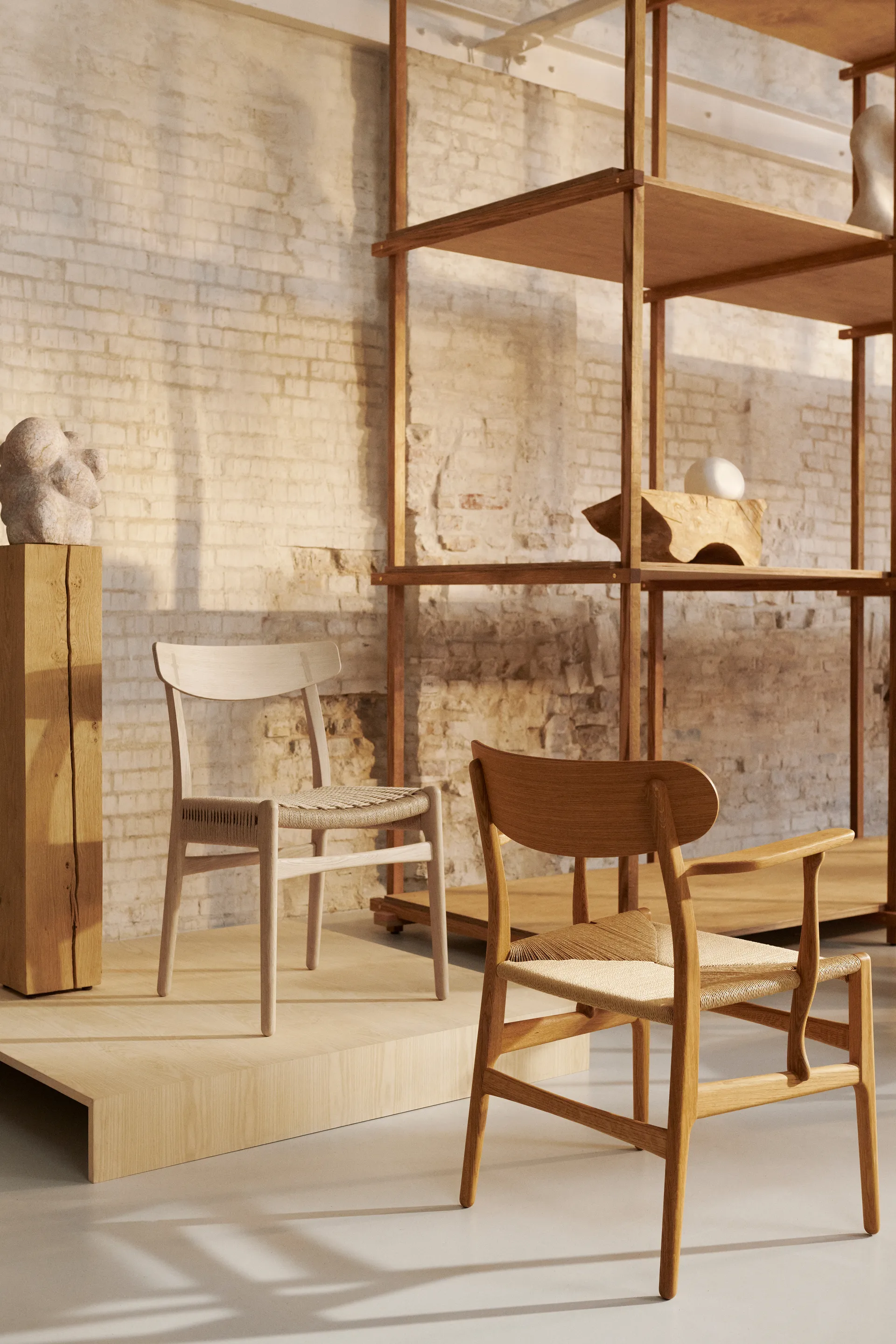 CH23 stol, Såpet eik-naturflettet Carl Hansen & Søn