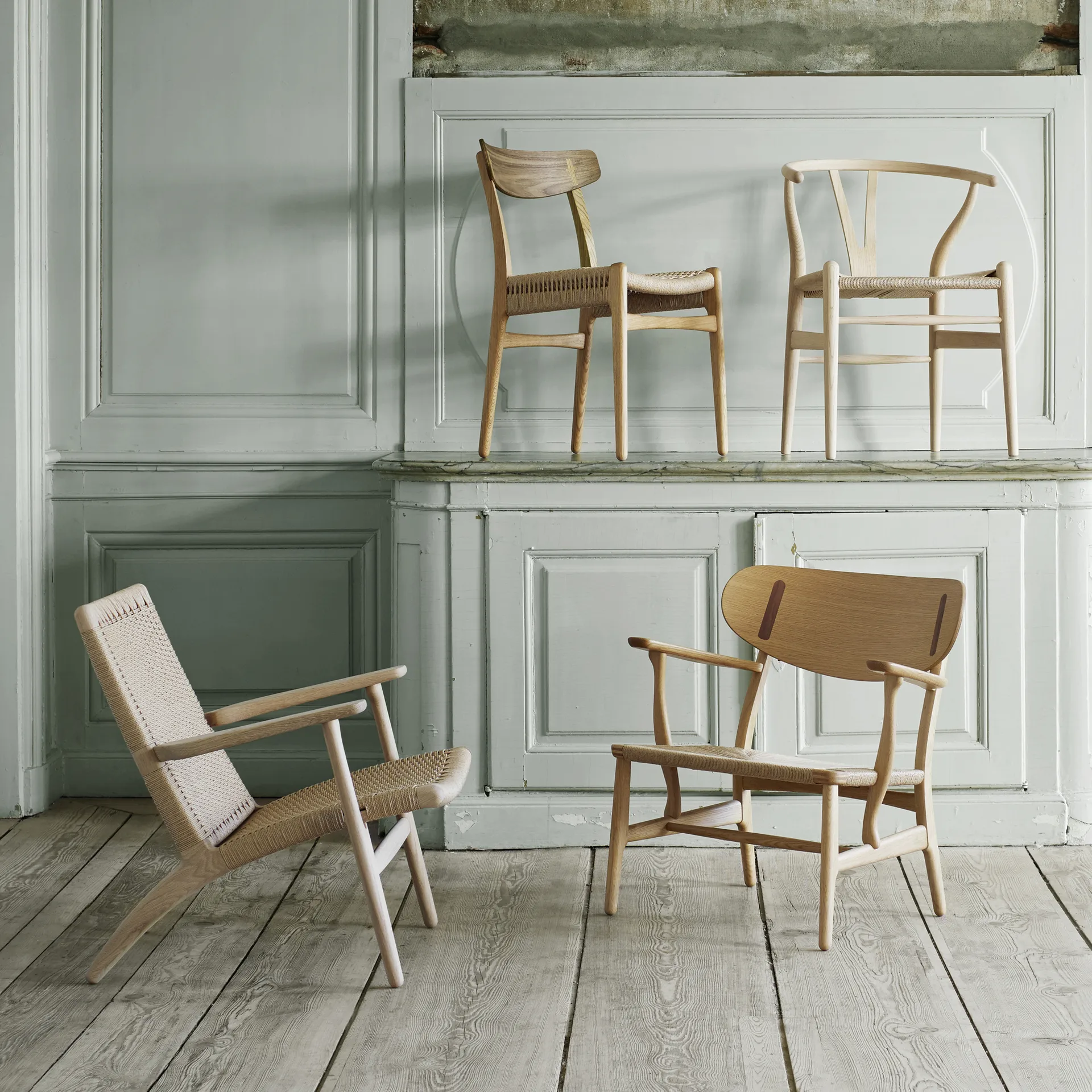 CH23 stol, Svartlakkert eik-svart Carl Hansen & Søn