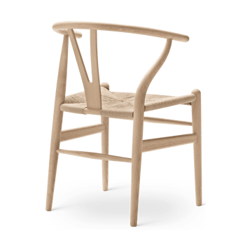 CH24 Y-stol - Hvitoljet eik-naturflettet - Carl Hansen & Søn