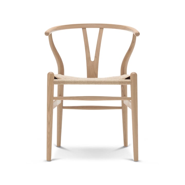 CH24 Y-stol - Hvitoljet eik-naturflettet - Carl Hansen & Søn