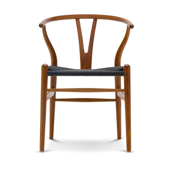 CH24 Y-stol - Klarlakk valnøtt-svart - Carl Hansen & Søn