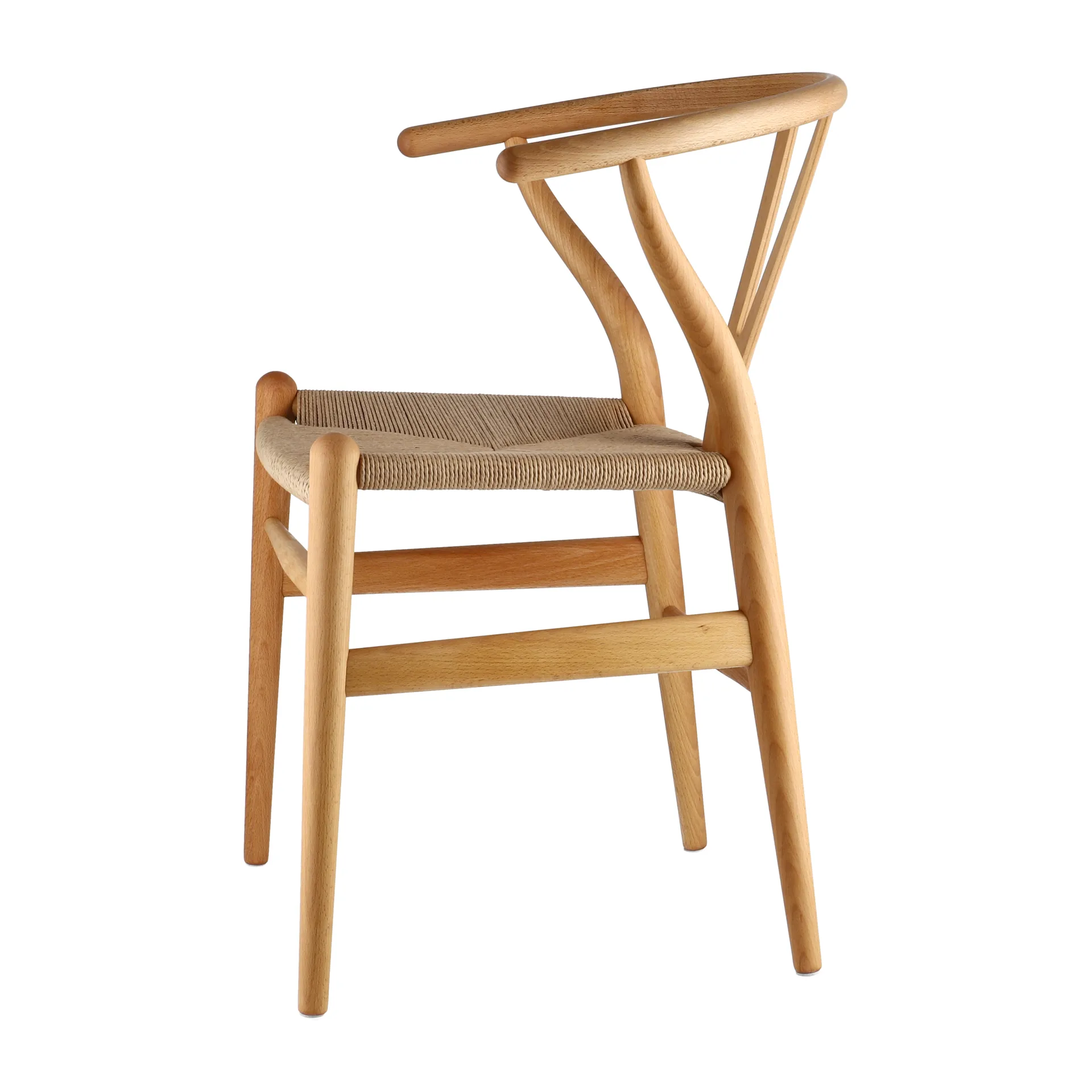 CH24 Y-stol, Oljebehandet bøk-naturflettet Carl Hansen & Søn