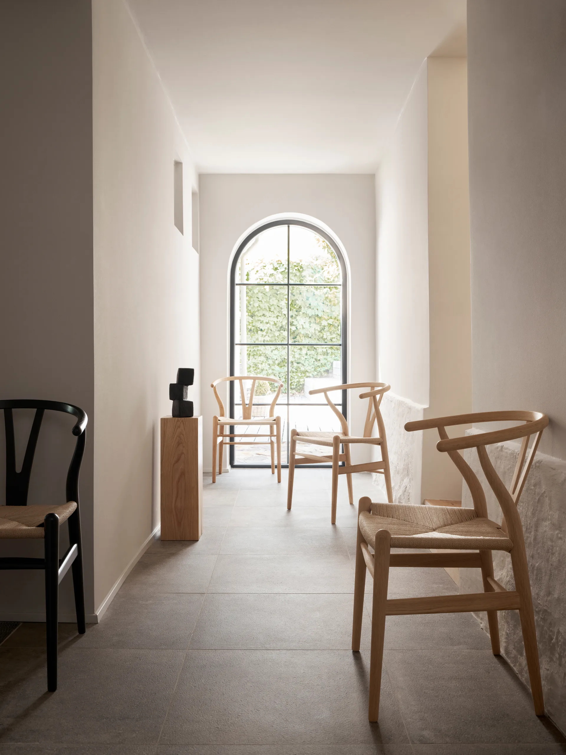 CH24 Y-stol, Oljet eik-naturflettet, 2-pakning,  Carl Hansen & Søn
