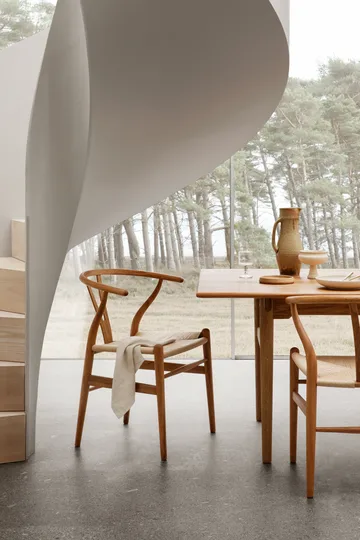 CH24 Y-stol - Oljet teak-naturflettet - Carl Hansen & Søn