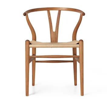 CH24 Y-stol - Oljet teak-naturflettet - Carl Hansen & Søn
