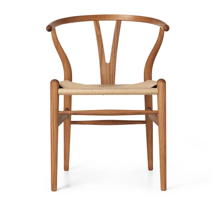 CH24 Y-stol - Oljet teak-naturflettet - Carl Hansen & Søn