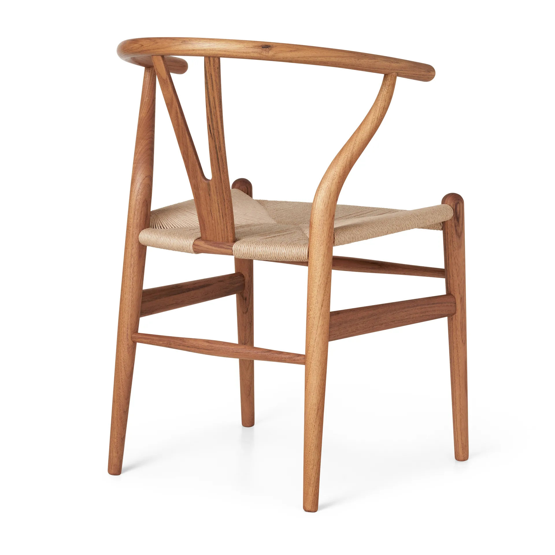 CH24 Y-stol, Oljet teak-naturflettet Carl Hansen & Søn