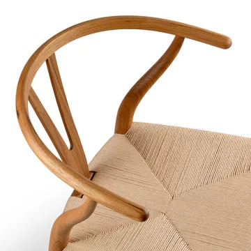 CH24 Y-stol - Oljet teak-naturflettet - Carl Hansen & Søn