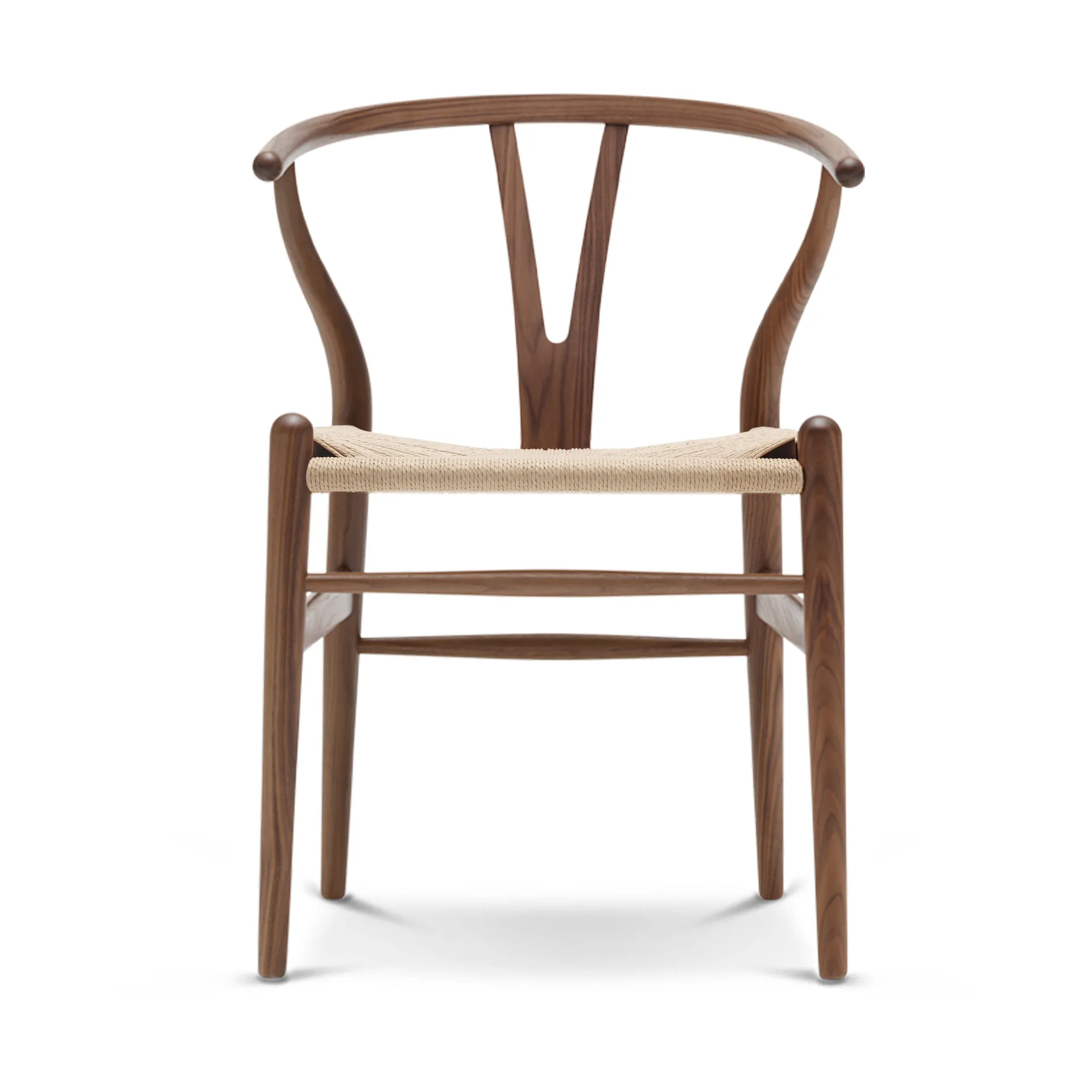 CH24 Y-stol, Oljet valnøtt-naturflettet Carl Hansen & Søn