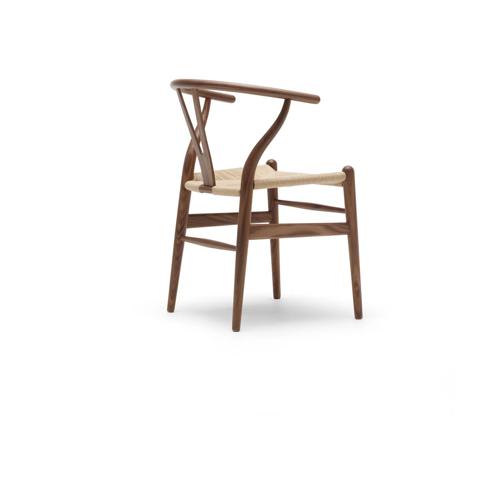 CH24 Y-stol, Oljet valnøtt-naturflettet Carl Hansen & Søn