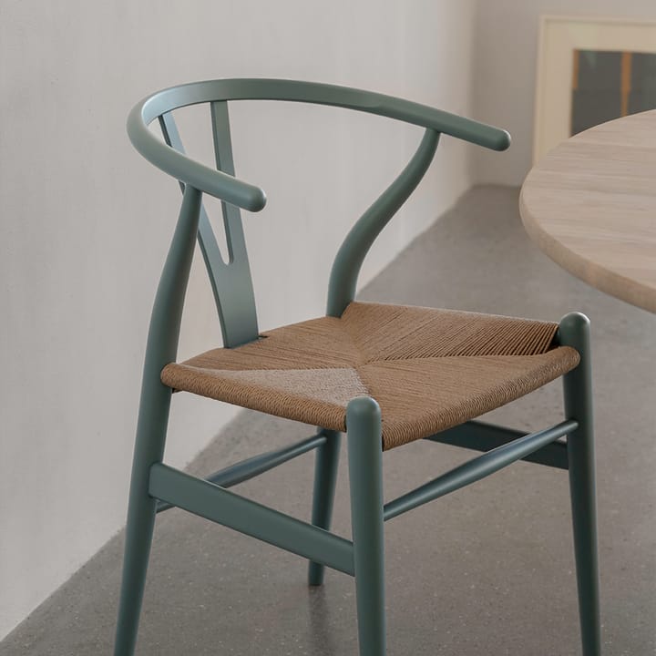 CH24 Y-stol Soft Crawford Wegner, Pewter-naturflettet Carl Hansen & Søn