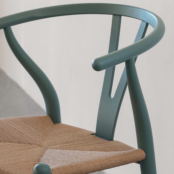 CH24 Y-stol Soft Crawford Wegner, Pewter-naturflettet Carl Hansen & Søn