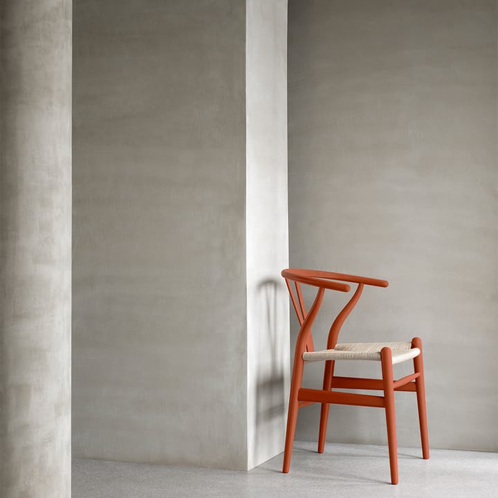 CH24 Y-stol Soft Crawford Wegner, Terracotta-naturflettet Carl Hansen & Søn