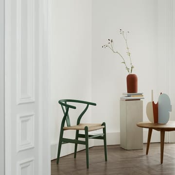 CH24 Y-stol Soft naturflettet sete - Green S8010-G10Y - Carl Hansen & Søn