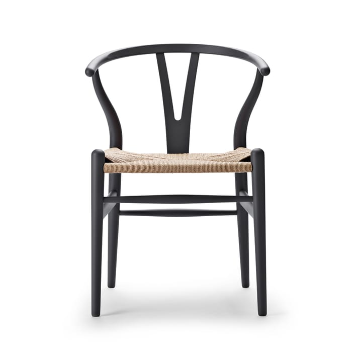 CH24 Y-stol Soft naturflettet sete - Grey S7502 - Carl Hansen & Søn