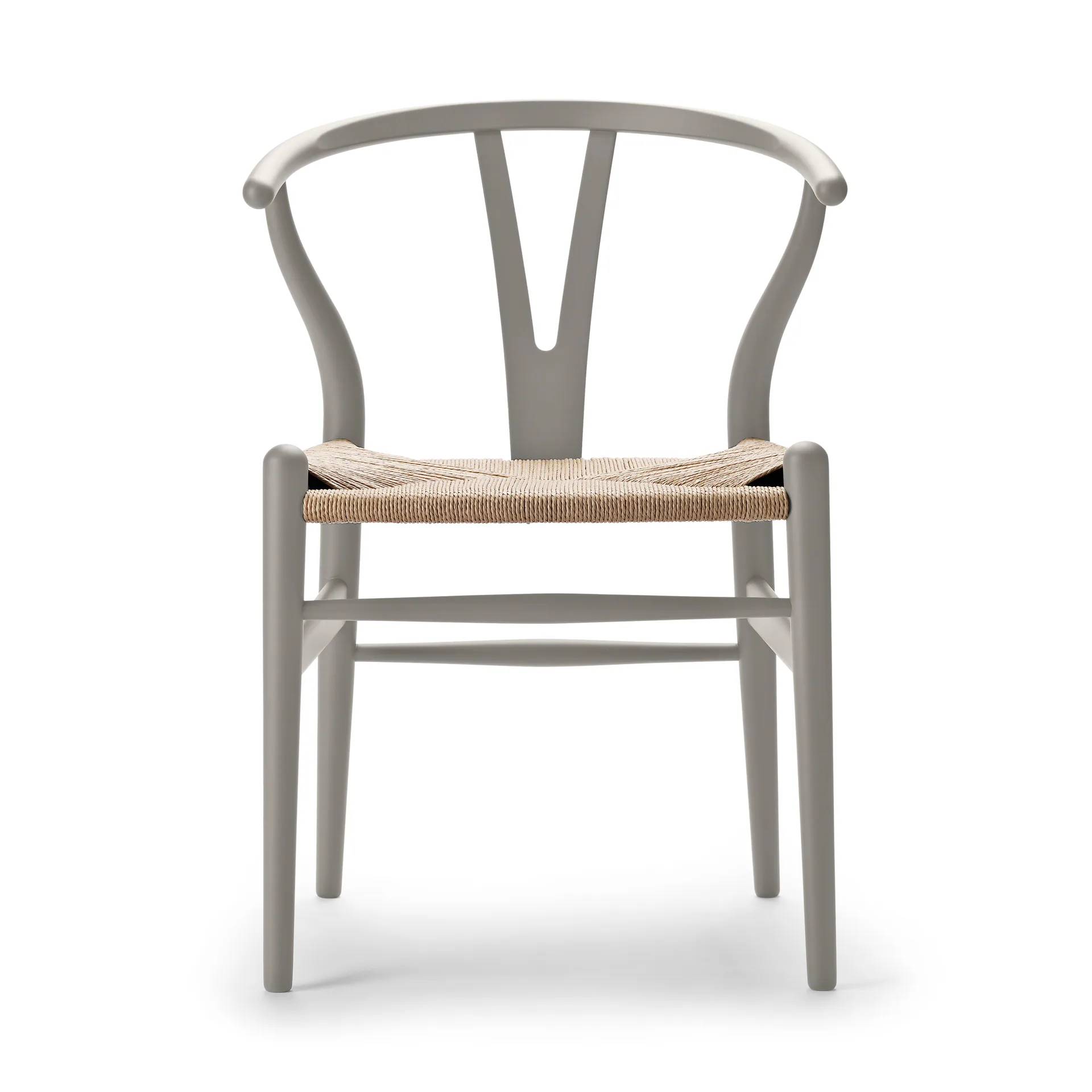 CH24 Y-stol Soft naturflettet sete, Silver Grey S3502-Y Carl Hansen & Søn