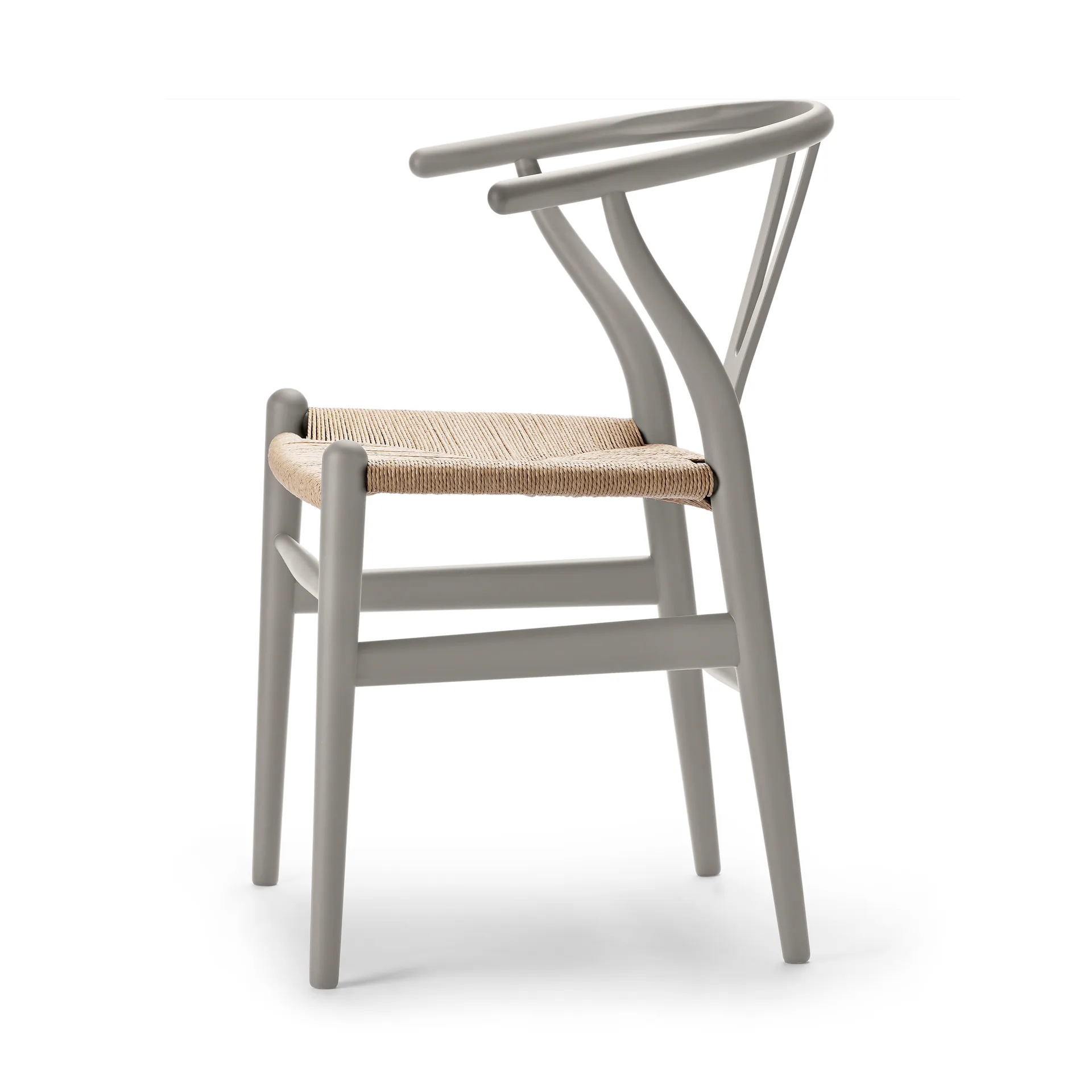 CH24 Y-stol Soft naturflettet sete, Silver Grey S3502-Y Carl Hansen & Søn