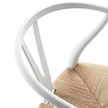 CH24 Y-stol Soft naturflettet sete - White S0502-Y - Carl Hansen & Søn