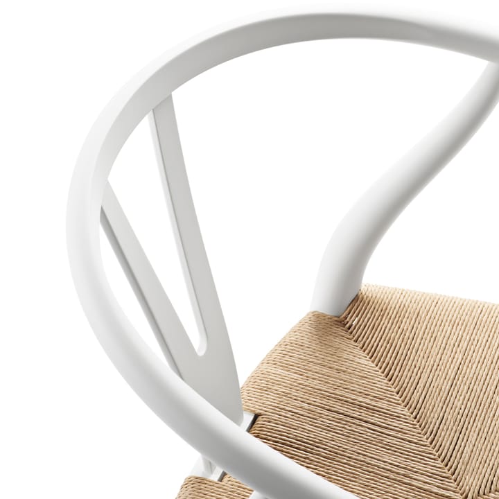 CH24 Y-stol Soft naturflettet sete, White S0502-Y Carl Hansen & Søn