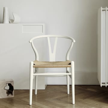 CH24 Y-stol Soft naturflettet sete - White S0502-Y - Carl Hansen & Søn