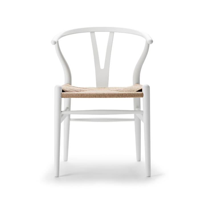 CH24 Y-stol Soft naturflettet sete - White S0502-Y - Carl Hansen & Søn