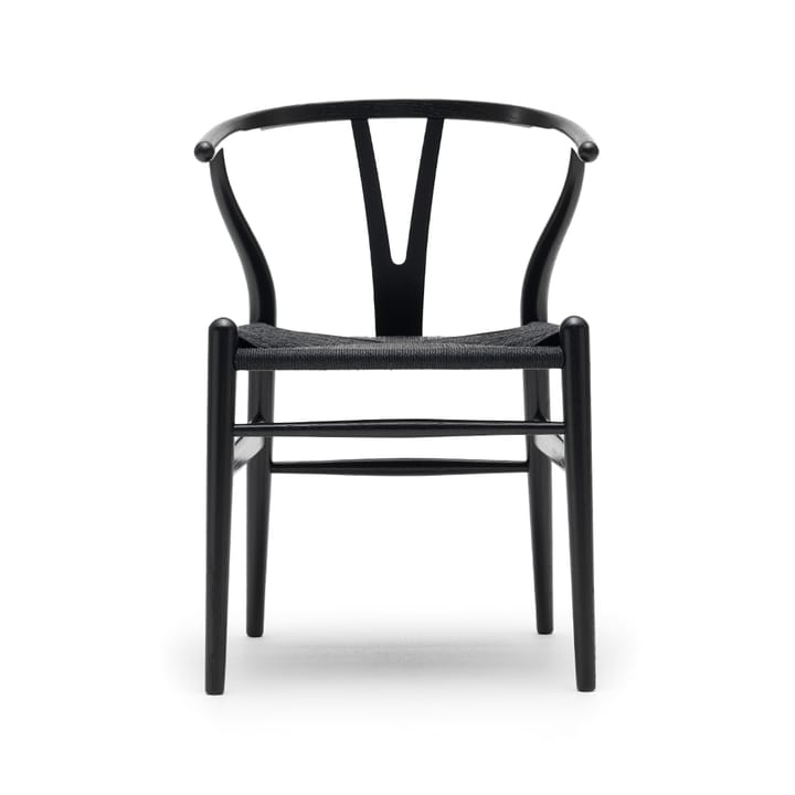 CH24 Y-stol - Svartlakkert eik-svart paper cord - Carl Hansen & Søn