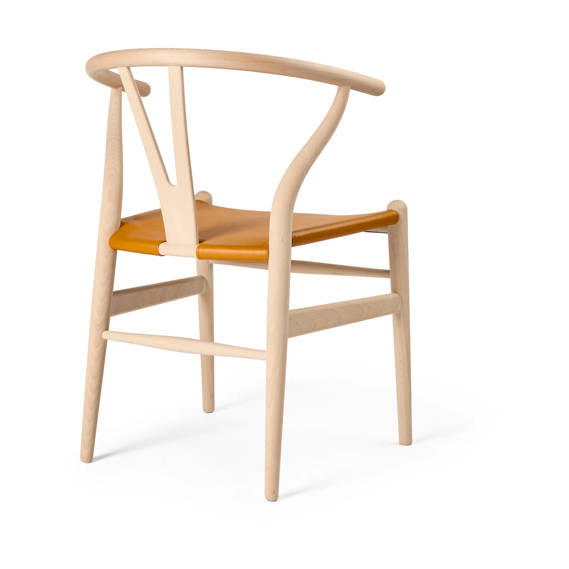 CH24P Y-stol, Lær Loke 7050-såpet bøk Carl Hansen & Søn