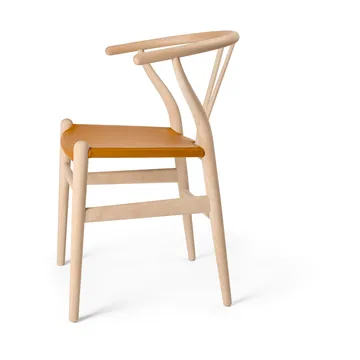 CH24P Y-stol - Lær Loke 7050-såpet bøk - Carl Hansen & Søn