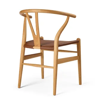 CH24P Y-stol - Lær Loke 7060-oljet eik - Carl Hansen & Søn