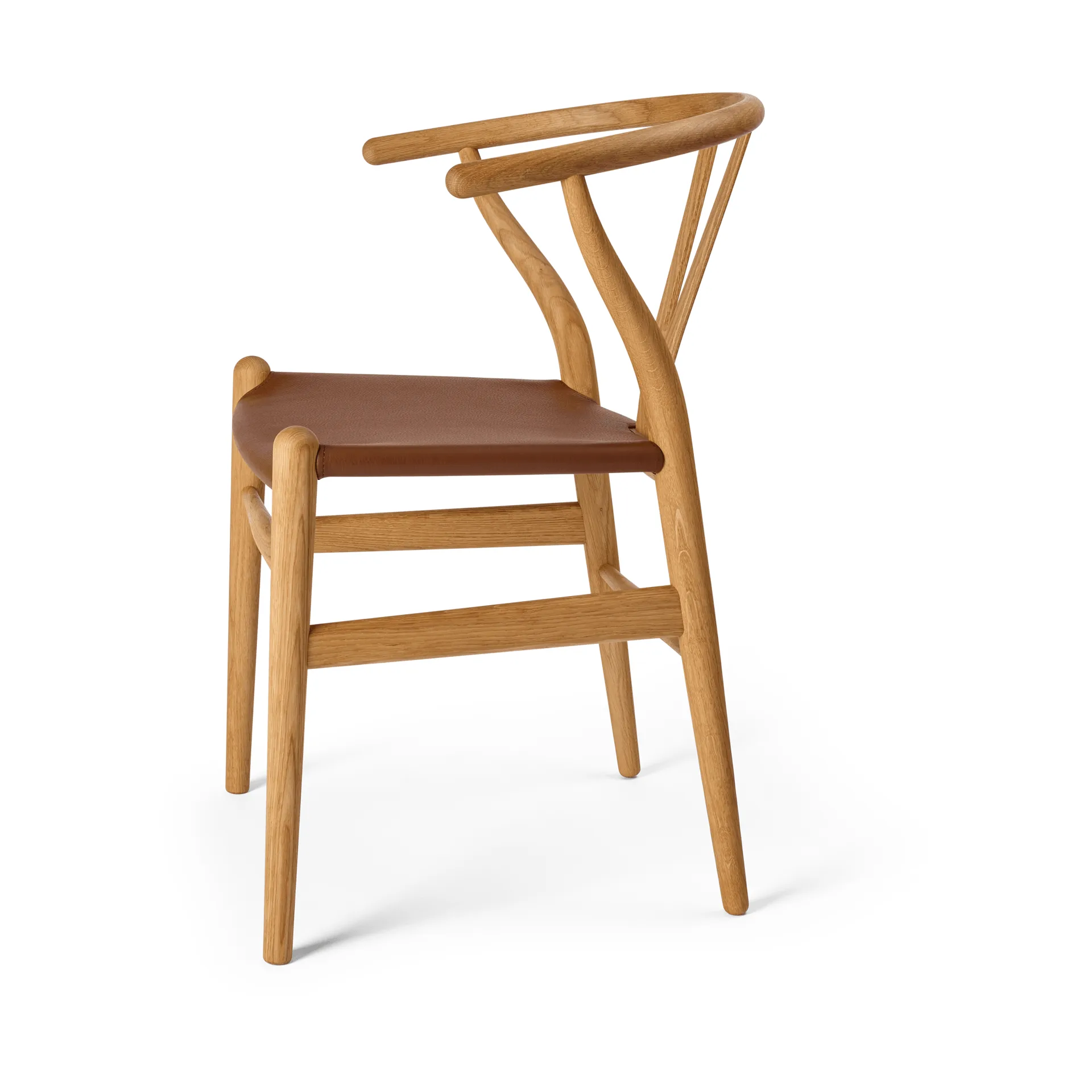 CH24P Y-stol, Lær Loke 7060-oljet eik Carl Hansen & Søn
