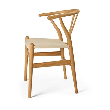 CH24P Y-stol - Lær Terra 20364-oljet eik - Carl Hansen & Søn