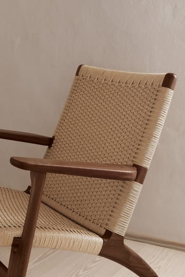 CH25 lenestol - Oljet valnøtt-naturflettet - Carl Hansen & Søn