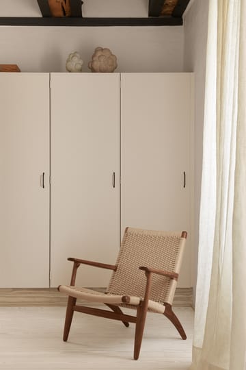 CH25 lenestol - Oljet valnøtt-naturflettet - Carl Hansen & Søn