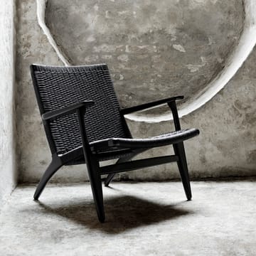 CH25 lenestol - Svartlakkert eik-svart - Carl Hansen & Søn
