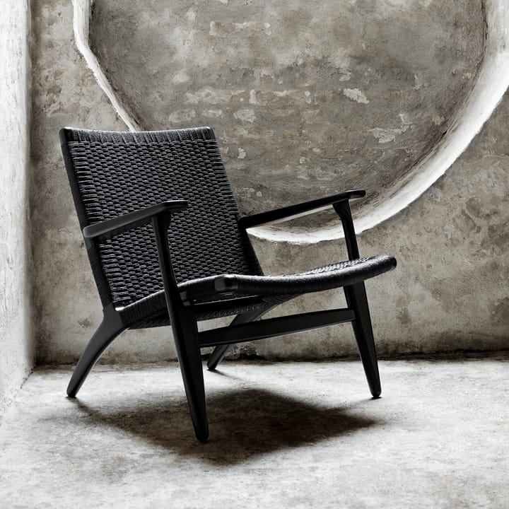 CH25 lenestol, Svartlakkert eik-svart Carl Hansen & Søn